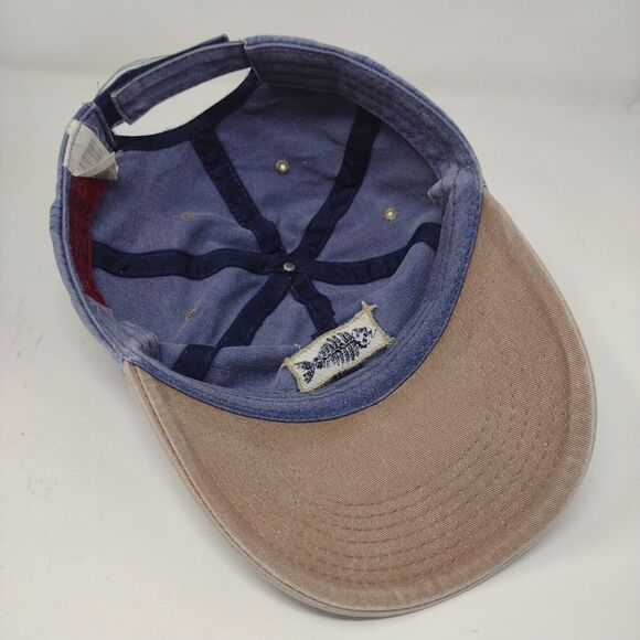 Orange Beach Alabama Mens Strapback Hat Blue Adjustable Embroidered Logo - Picture 9 of 11